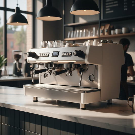 Faema Prestige three-quarter view