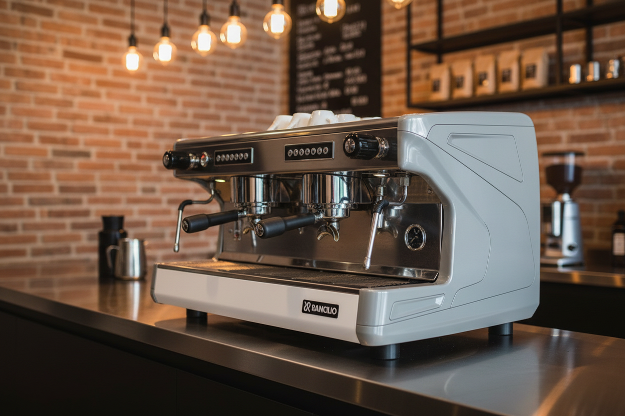 Rancilio Classe 7 in modern specialty coffee shop