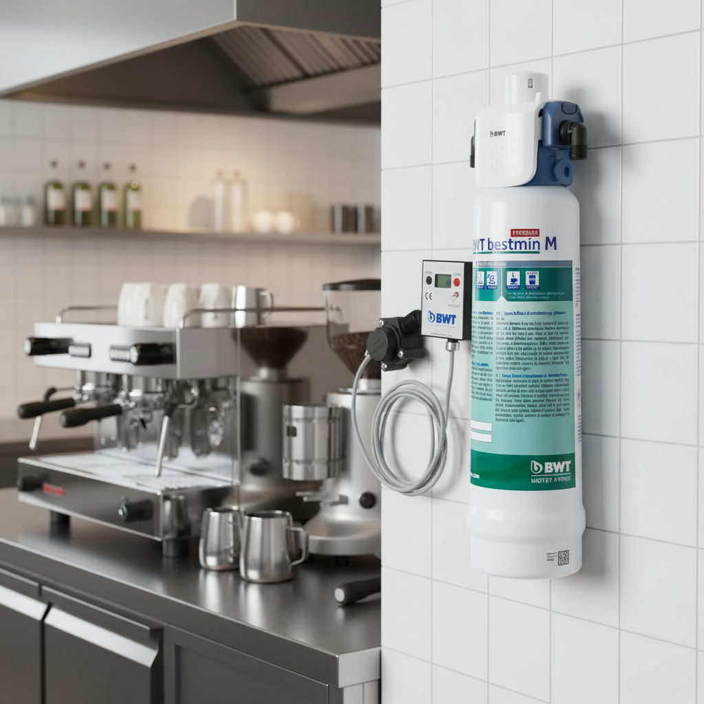 BWT filtration system in premium coffee shop setting