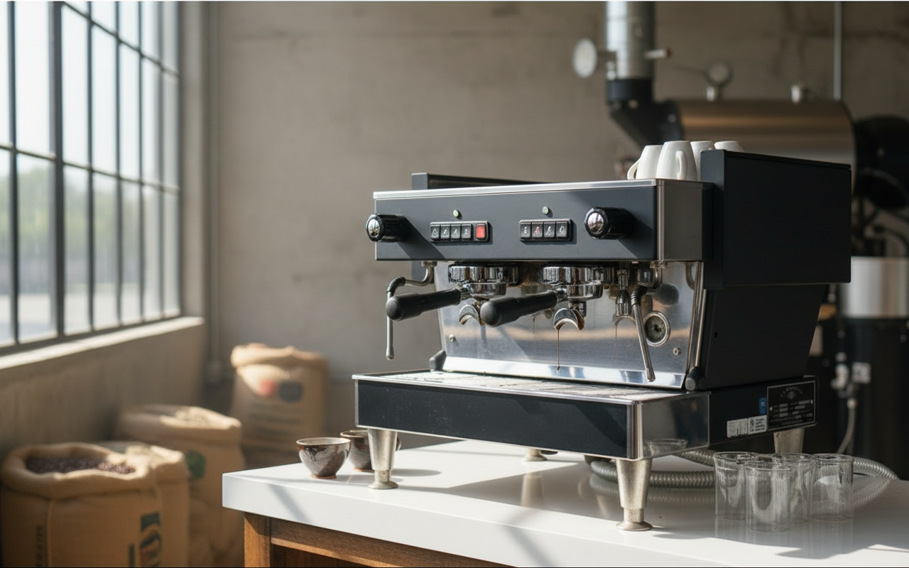 La Marzocco in coffee roastery