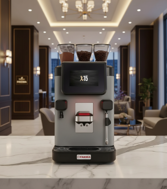 Faema X15 CS10 in Hotel Lobby Setting