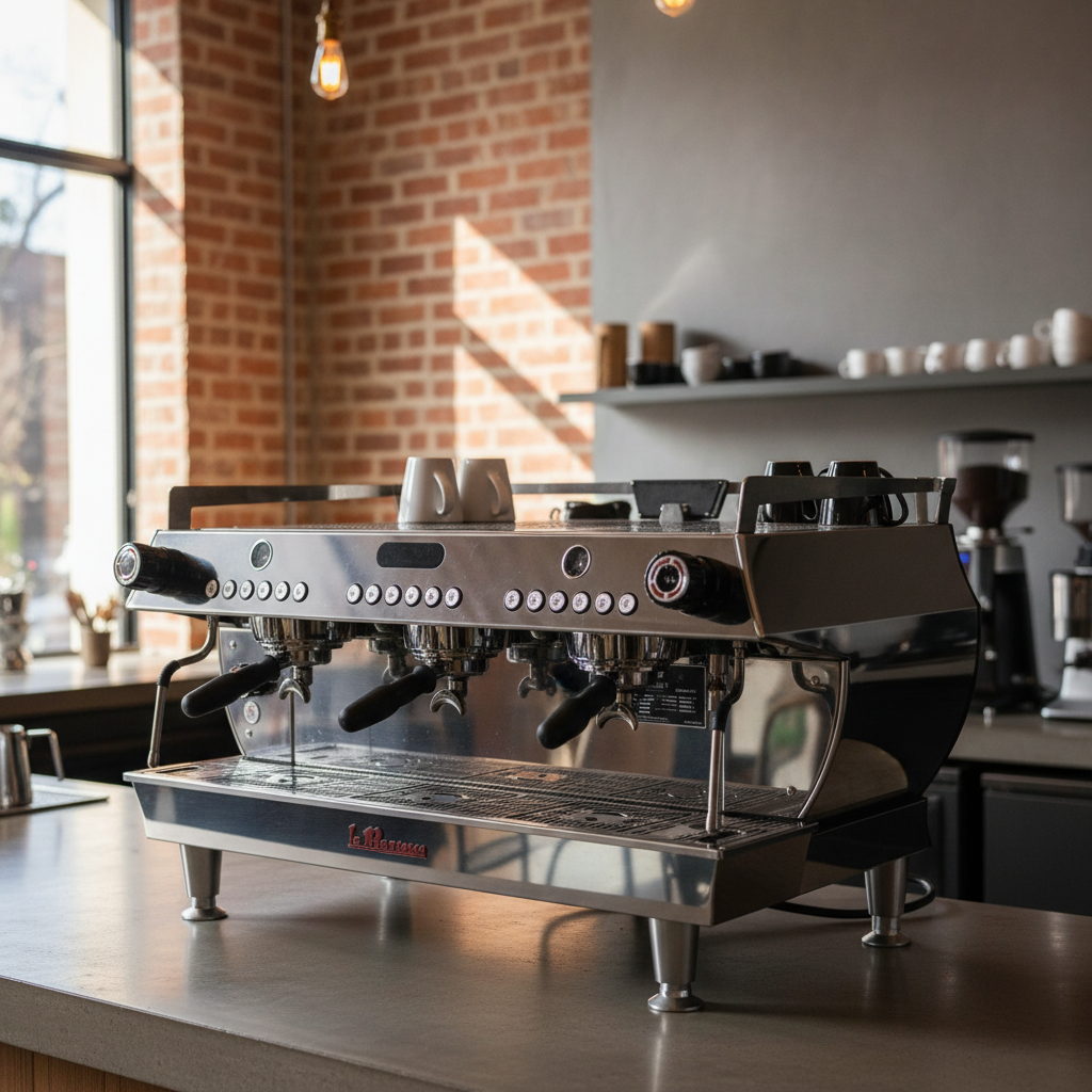 La Marzocco GB5 S AV 3 Group Commercial Espresso Machine With Scales