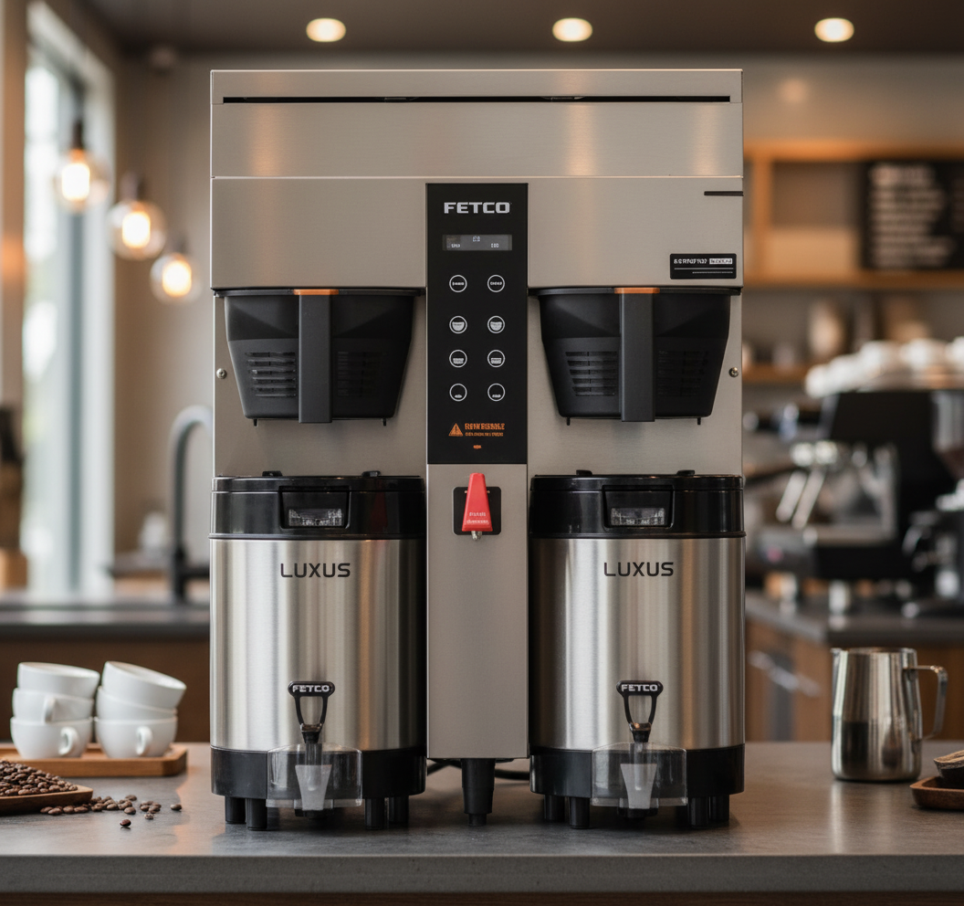 Fetco Coffee Brewer in Modern Café