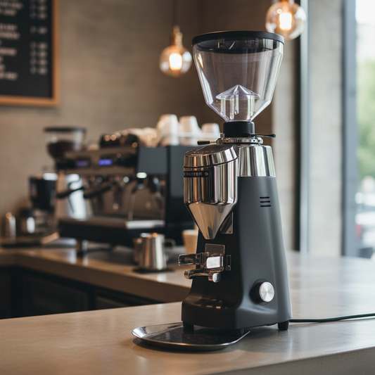 Mazzer Kony S in professional cafe setting