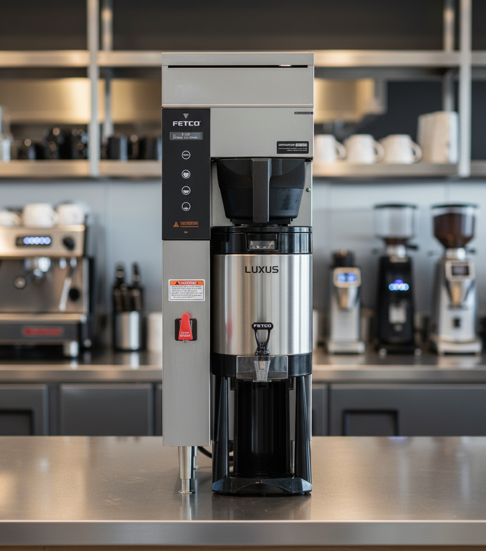 Fetco Coffee Brewer in Café Setting