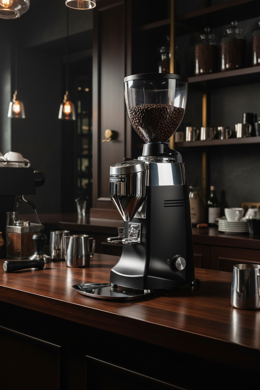 Mazzer Robur S in upscale specialty coffee roastery