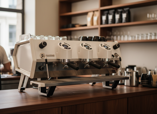 Sanremo D8 3 Group Commercial Espresso Machine - Total White