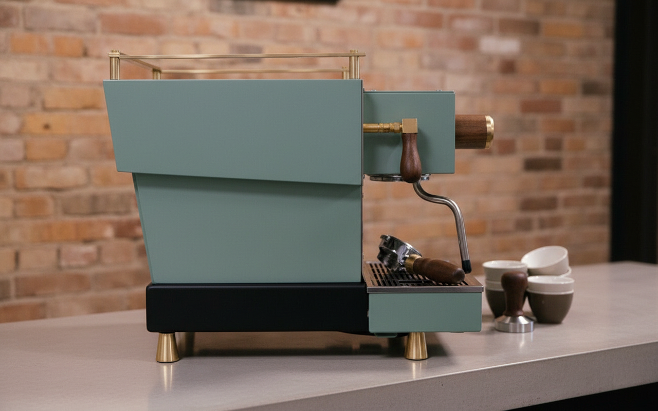 La Marzocco Linea Mini R in industrial-chic cafe