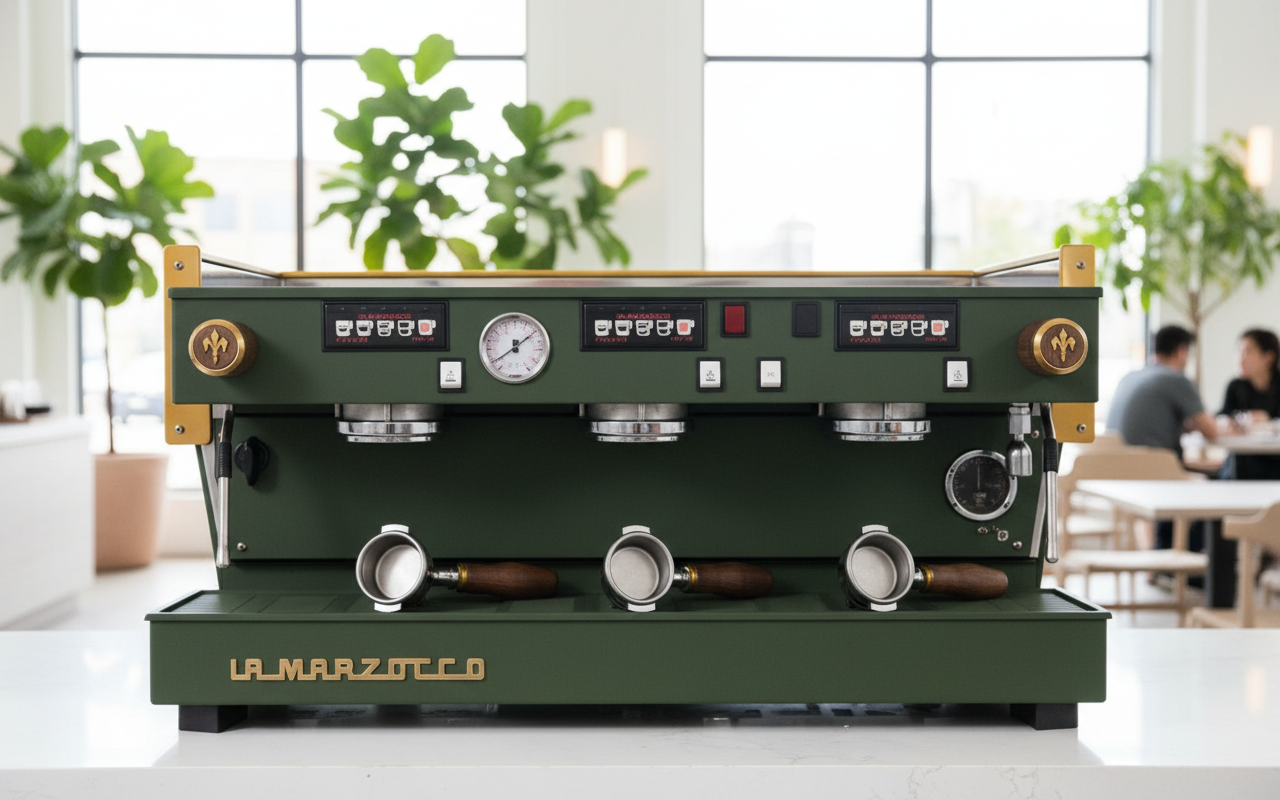 La Marzocco - Linea Classic AV 3 Group - Custom Green and Gold - 2015