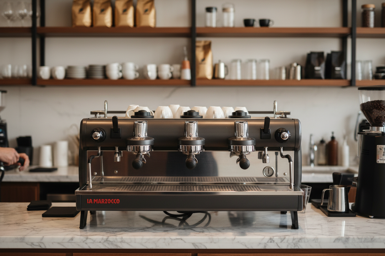 La Marzocco in sophisticated coffee shop