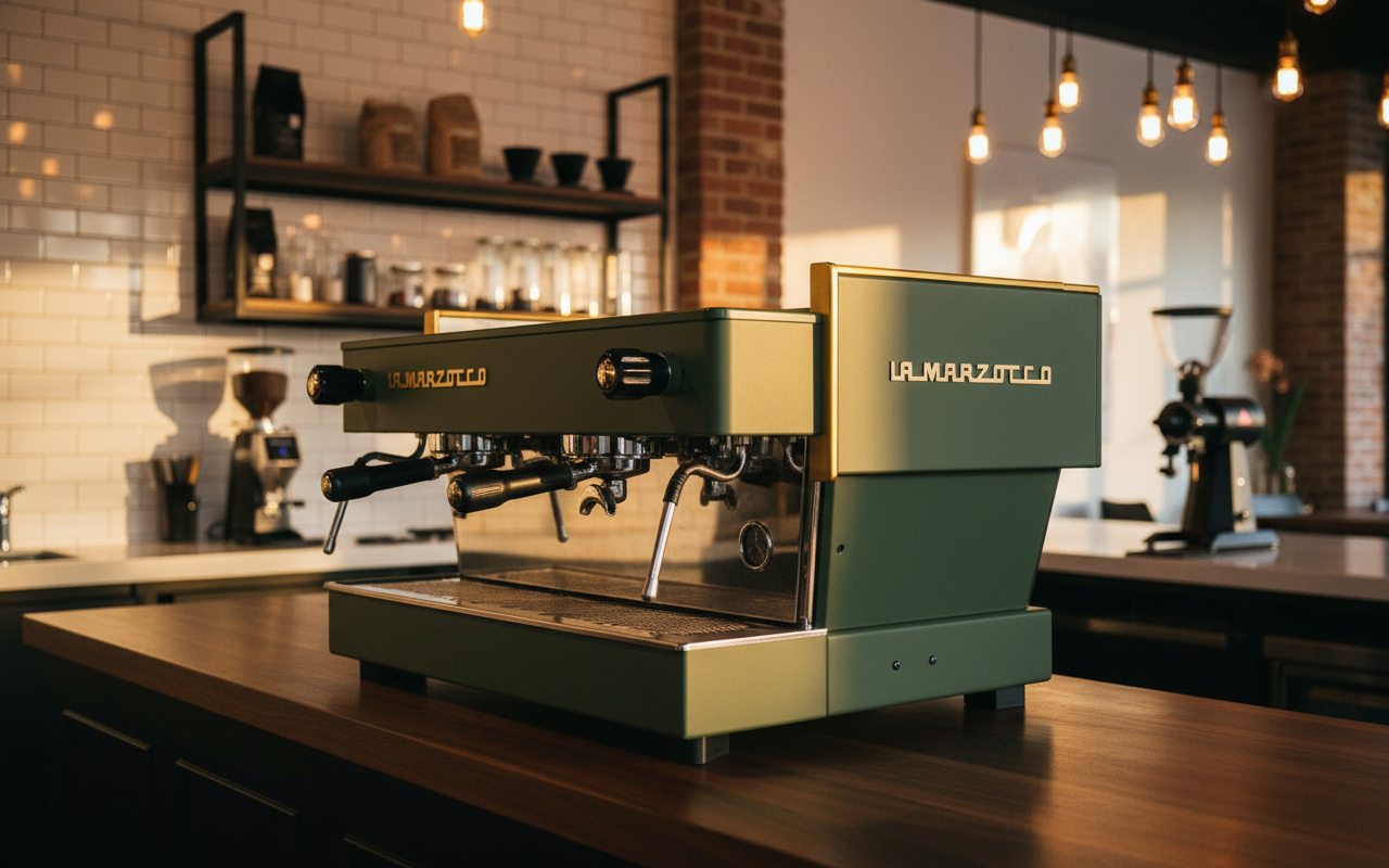 La Marzocco - Linea Classic AV 3 Group - Custom Green and Gold - 2015