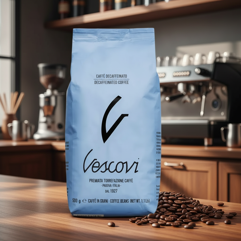 Vescovi Decaf Coffee - Café Setting