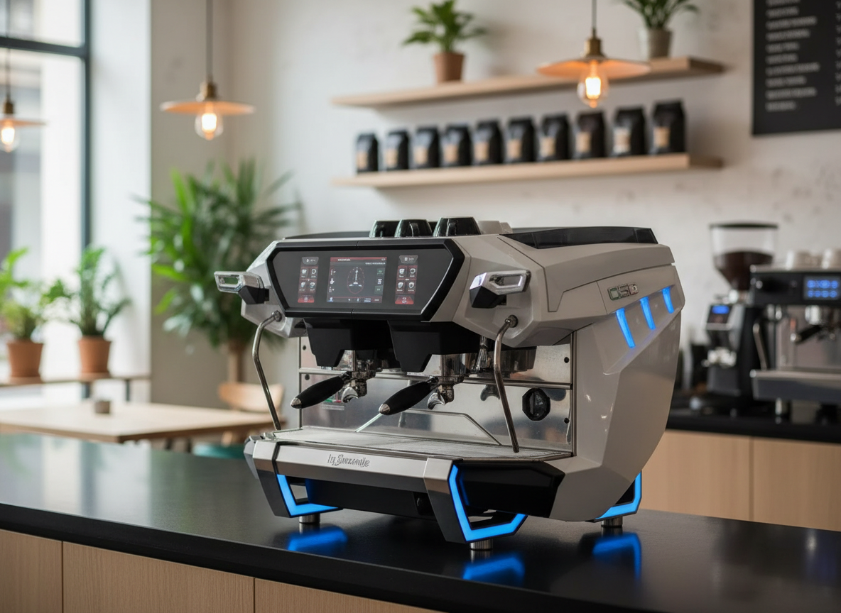 La Spaziale S50 White in Contemporary Café