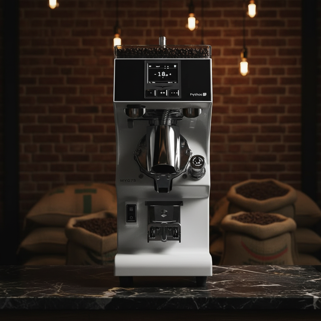 Victoria Arduino grinder in specialty roastery