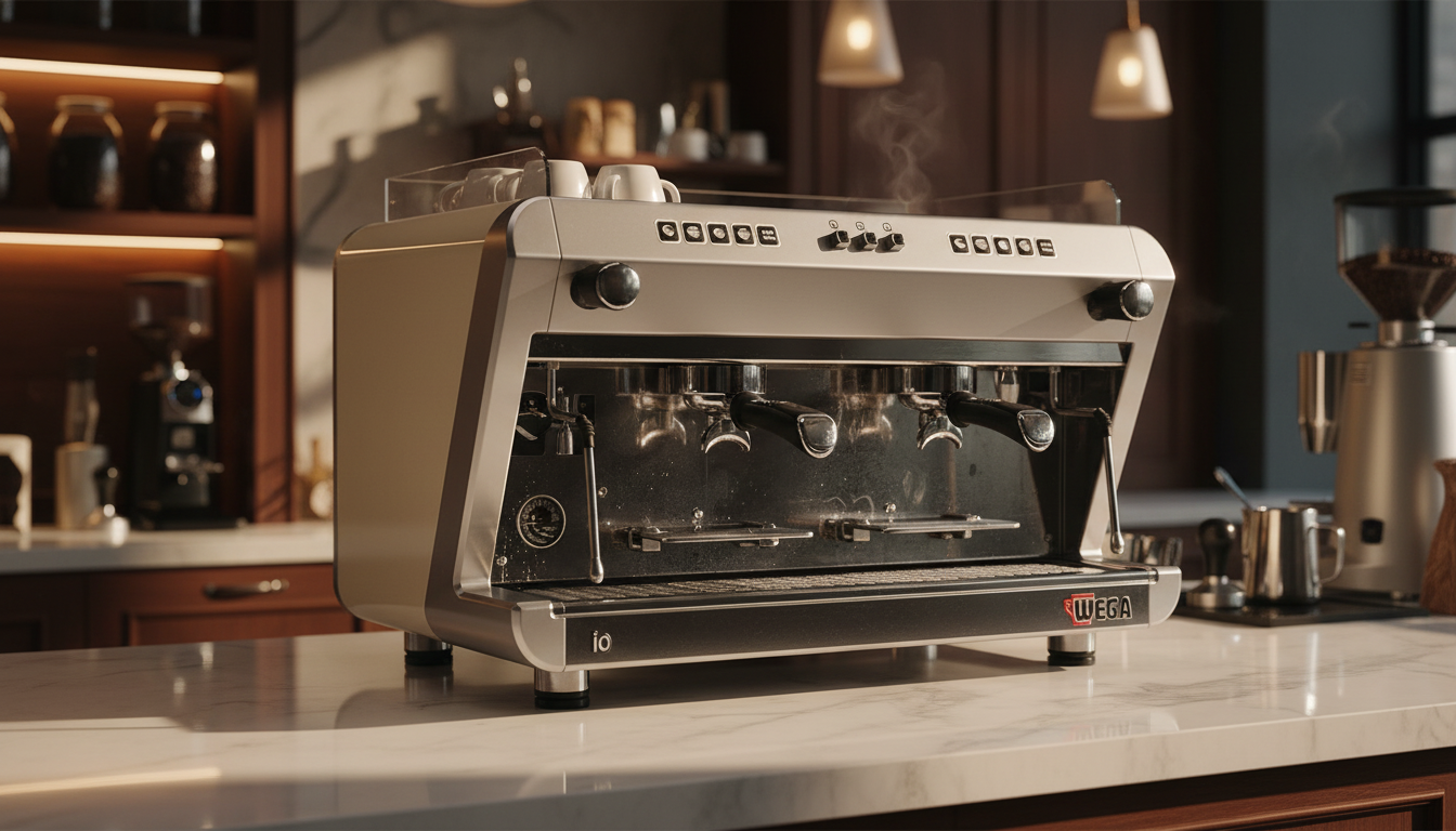 Wega IO in modern café setting