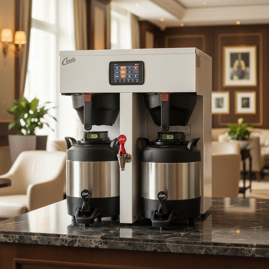 Curtis G4 Twin Brewer in Premium Hotel Lobby