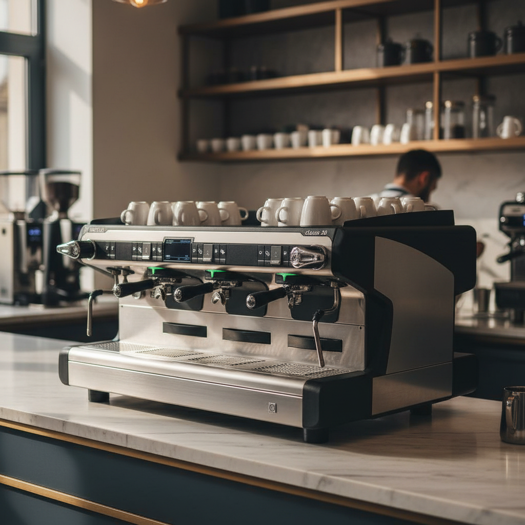Rancilio Classe 20 in professional café setting