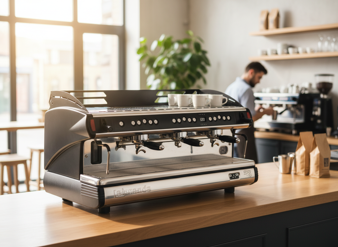 La Spaziale S9 EK DSP with enhanced café background