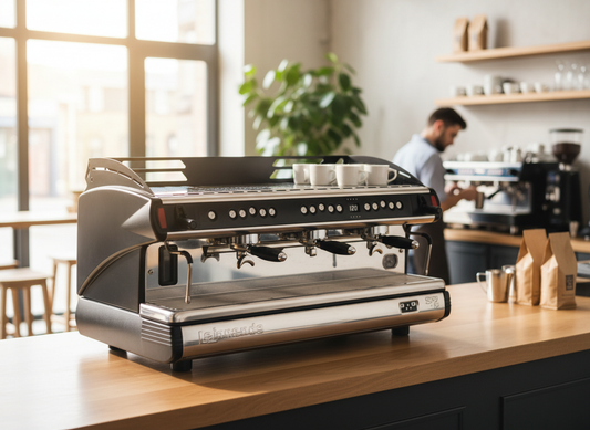 La Spaziale S9 EK DSP with enhanced café background