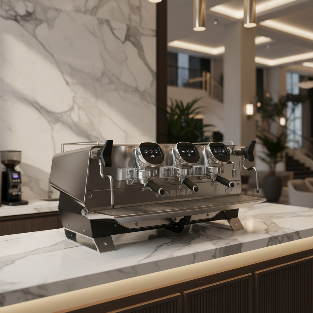 Faema President in luxury hotel café