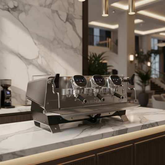 Faema President in luxury hotel café