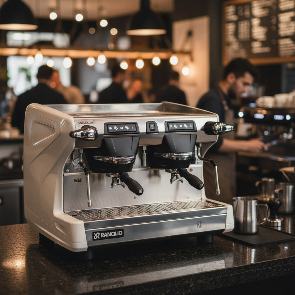 Rancilio Classe 5 in professional coffee bar