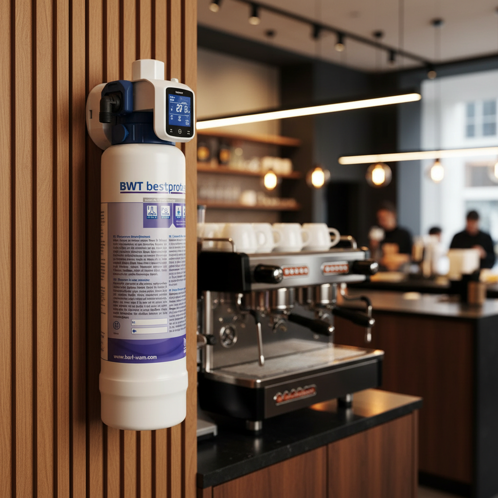 BWT water filter in upscale café setting