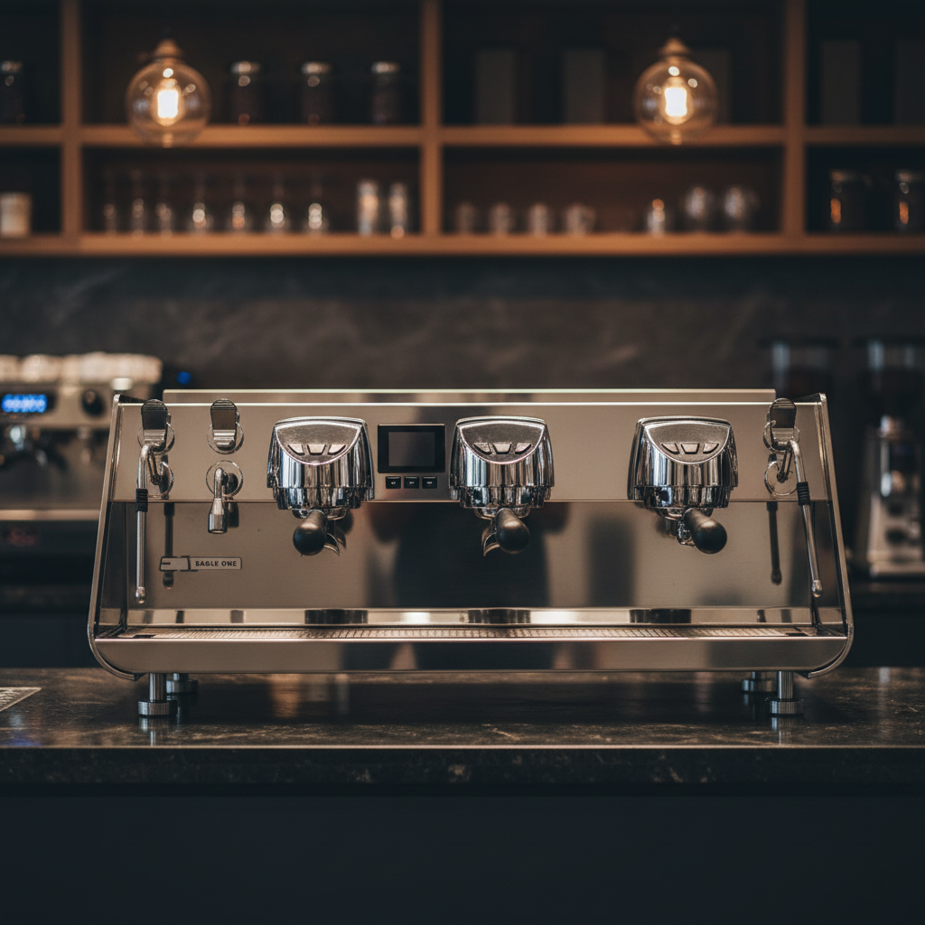 Steel Eagle One Front View in Upscale Café