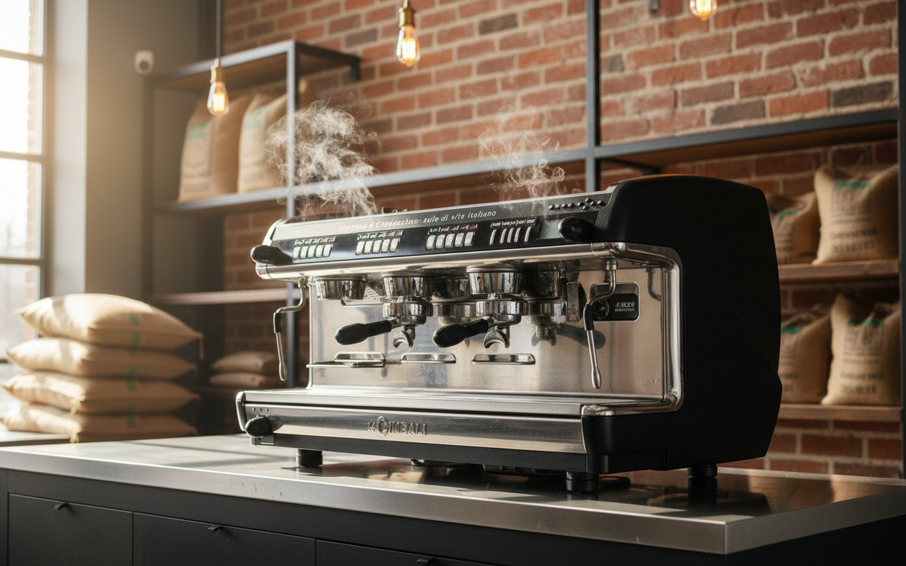 La Cimbali M39 in modern coffee roastery