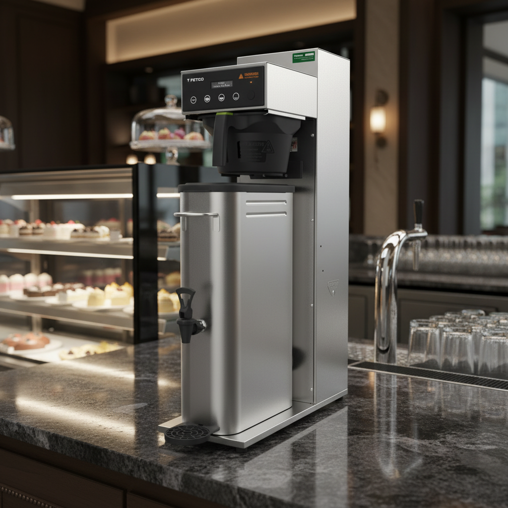 Fetco TBS-1221 left side in upscale restaurant