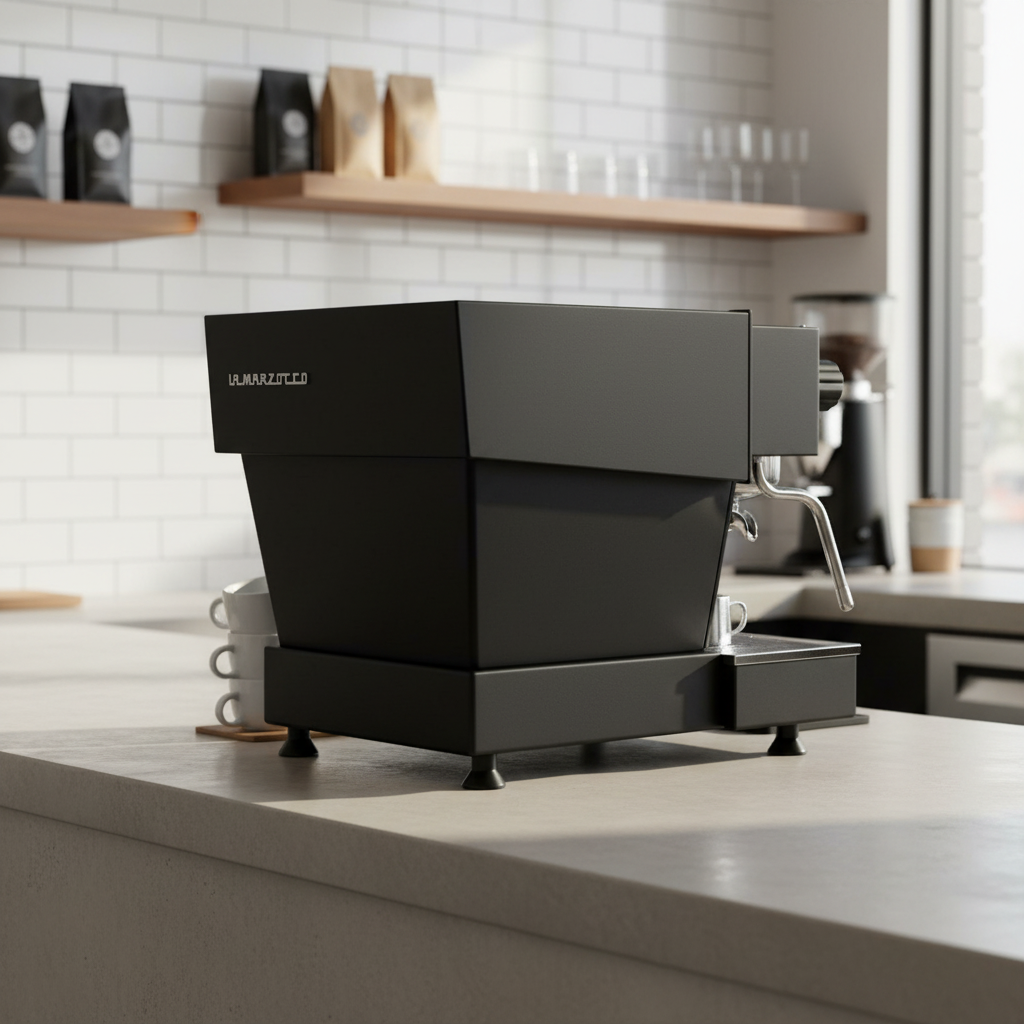 La Marzocco Linea Mini R - Back View with Enhanced Background