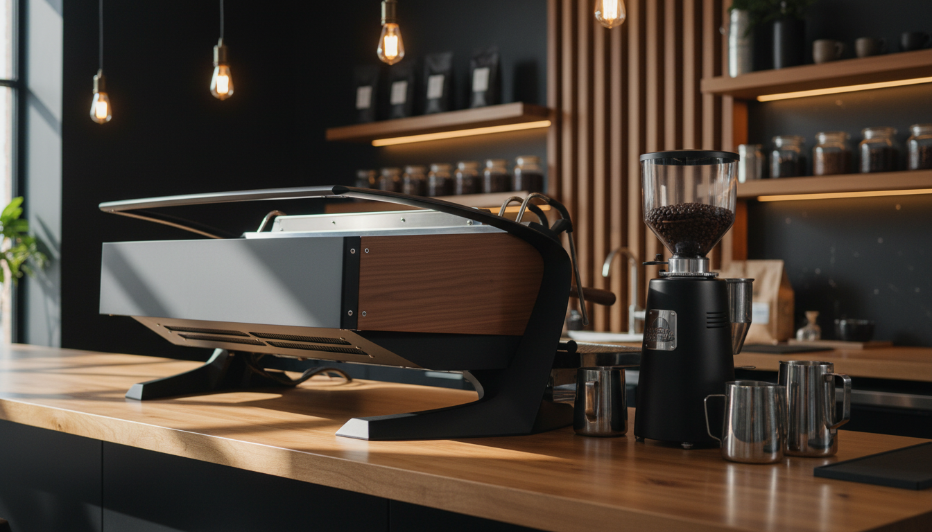 Slayer espresso machine in high-end café environment