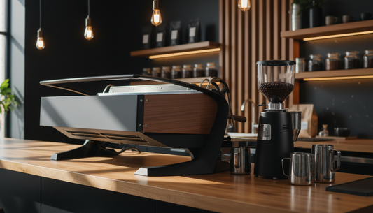 Slayer espresso machine in high-end café environment