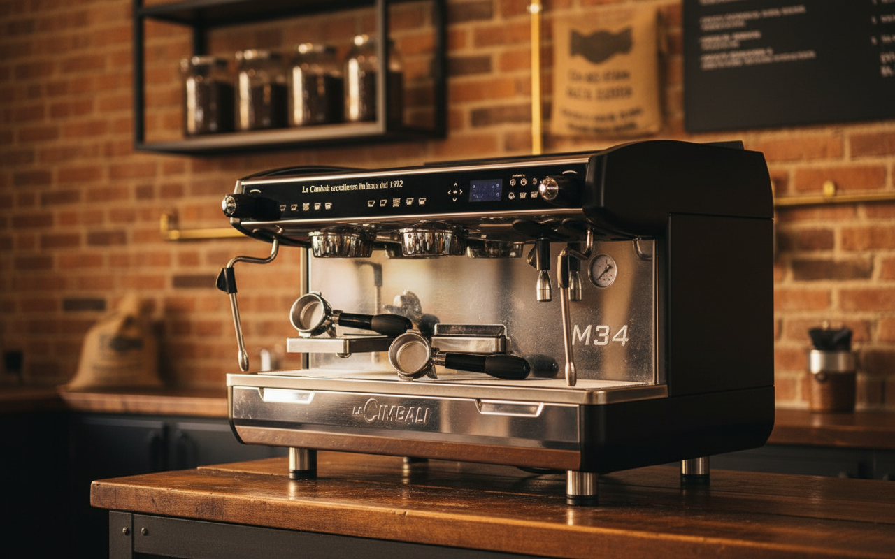 La Cimbali M34 in artisanal coffee roastery