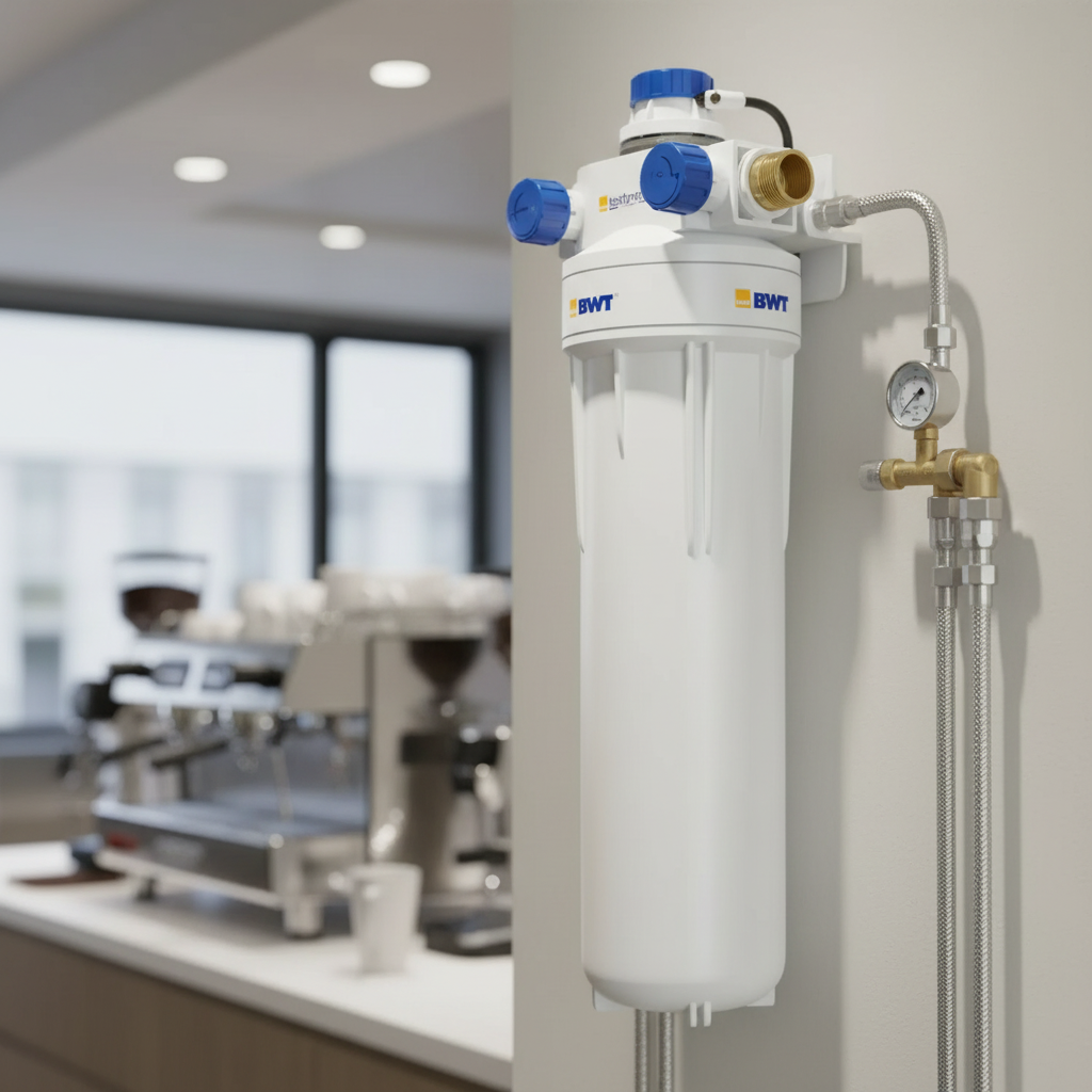 BWT filter in coffee bar setting