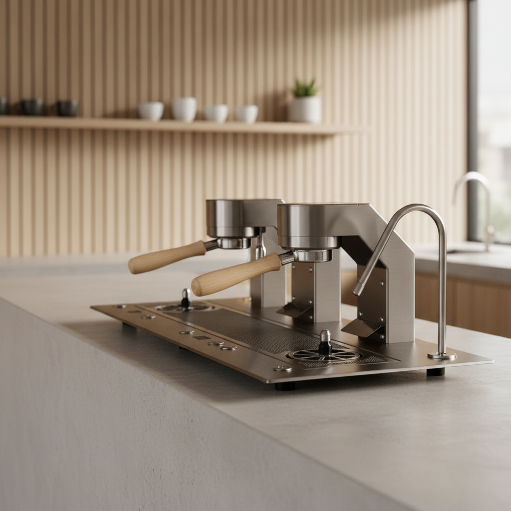 Mavam espresso machine in minimalist modern café