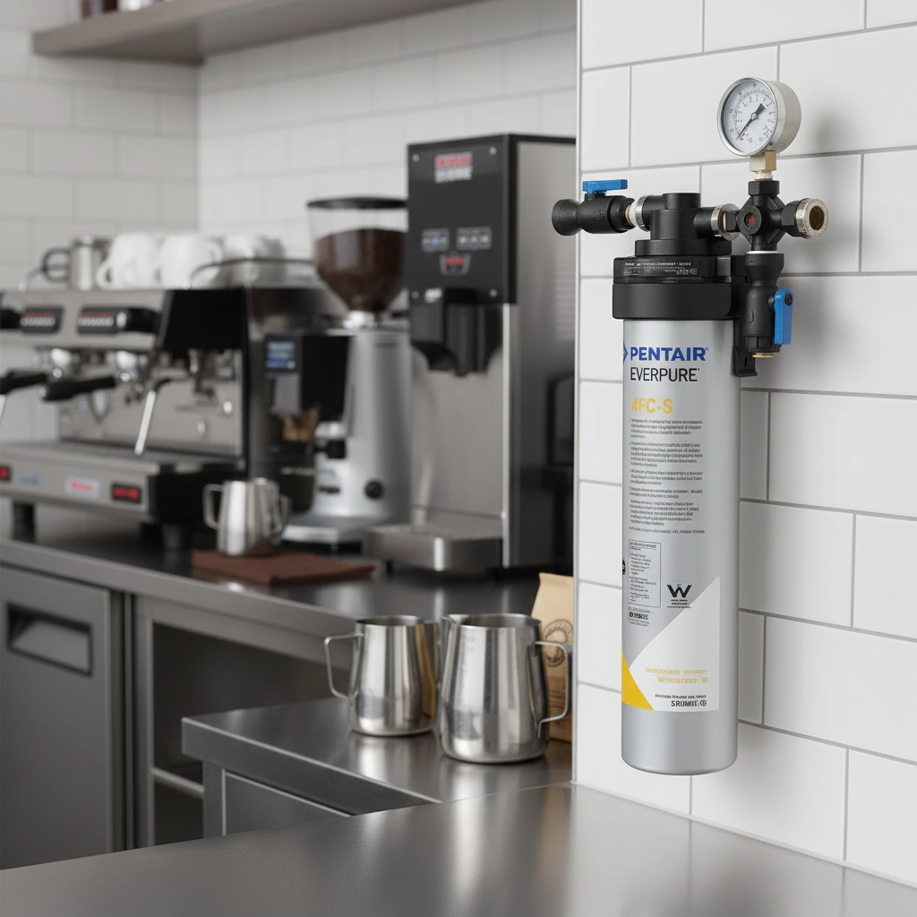 Pentair filter in coffee service station