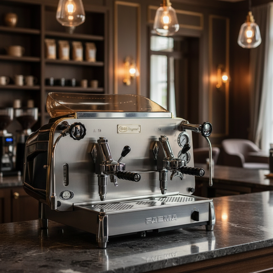 Faema E61 Legend in Luxurious Café Setting