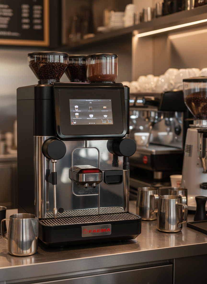 Faema X20 S10 in Professional Barista Workspace