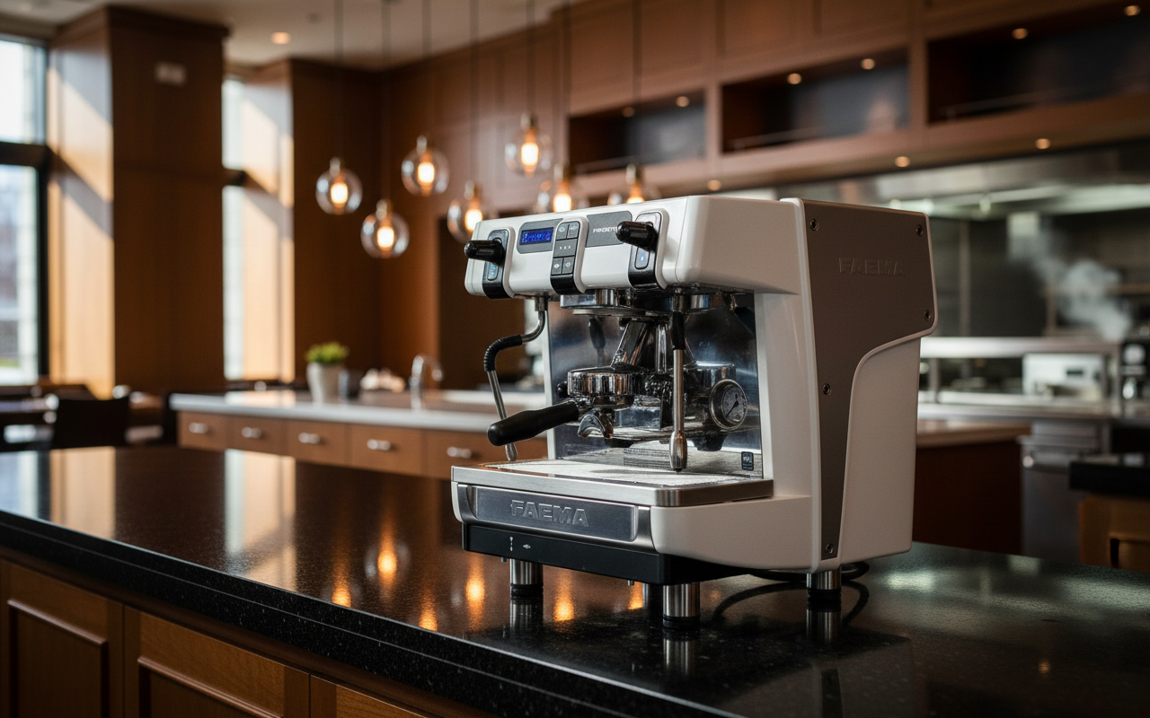 Faema Prestige in upscale restaurant