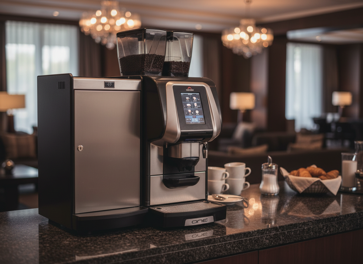Rancilio Egro One Top Milk XP in luxury hotel environment
