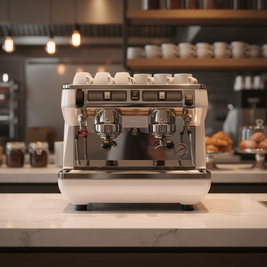 Espresso machine in restaurant setting
