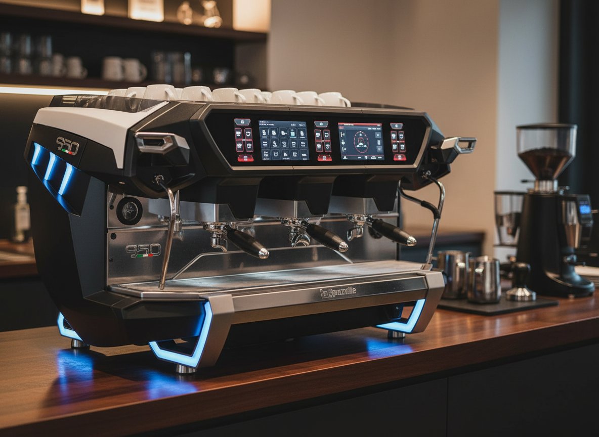 Black La Spaziale S50 in Modern Café