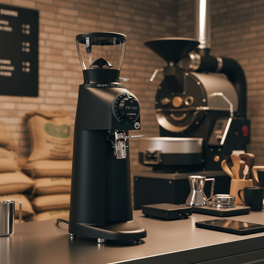 Compak PK100 in coffee roastery