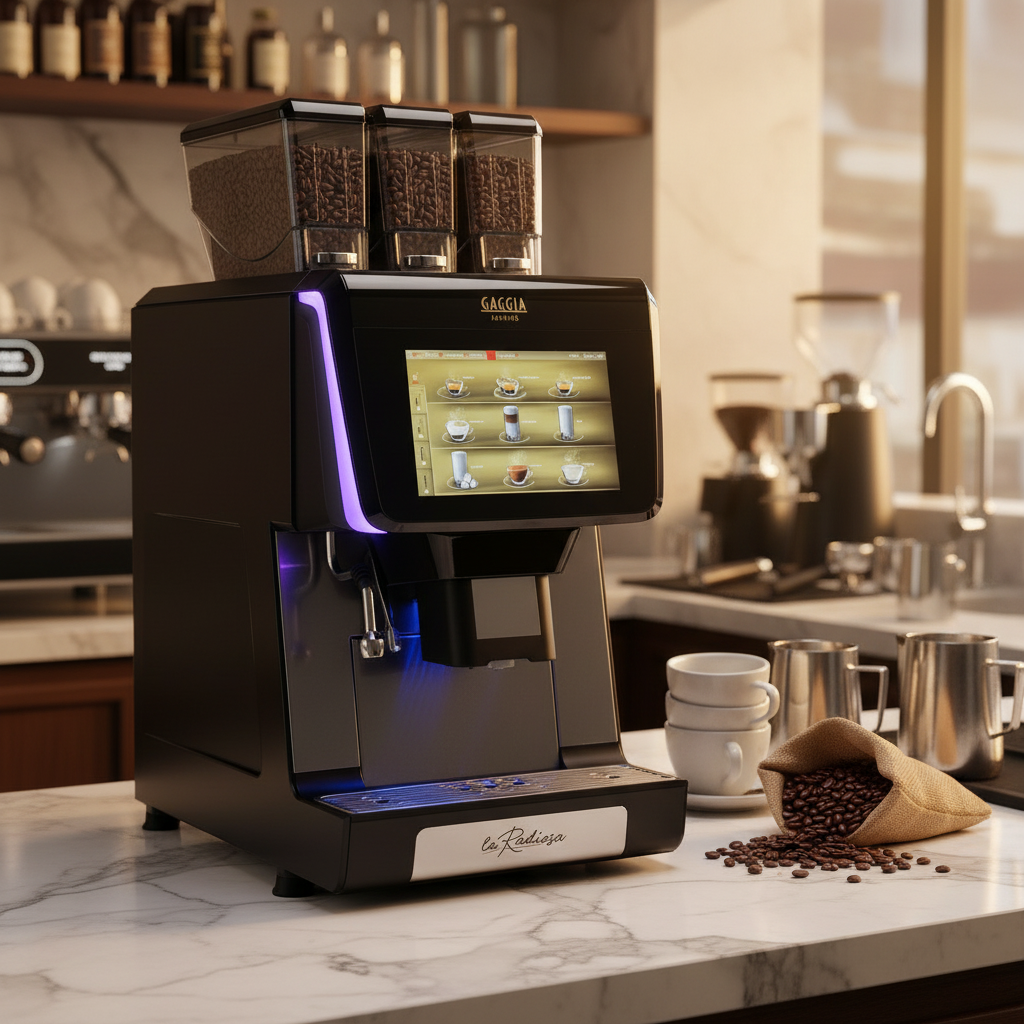 Gaggia La Radiosa in Café Environment