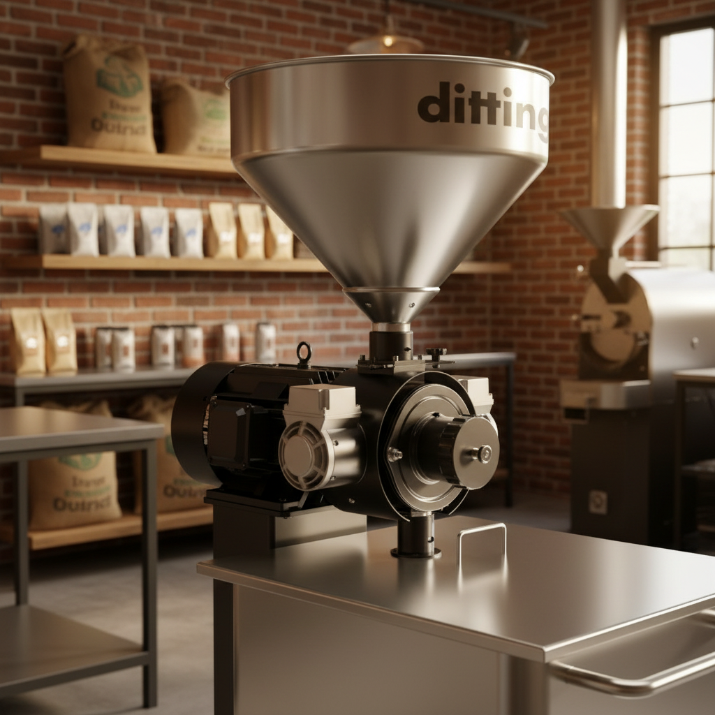 Ditting grinder in specialty roastery