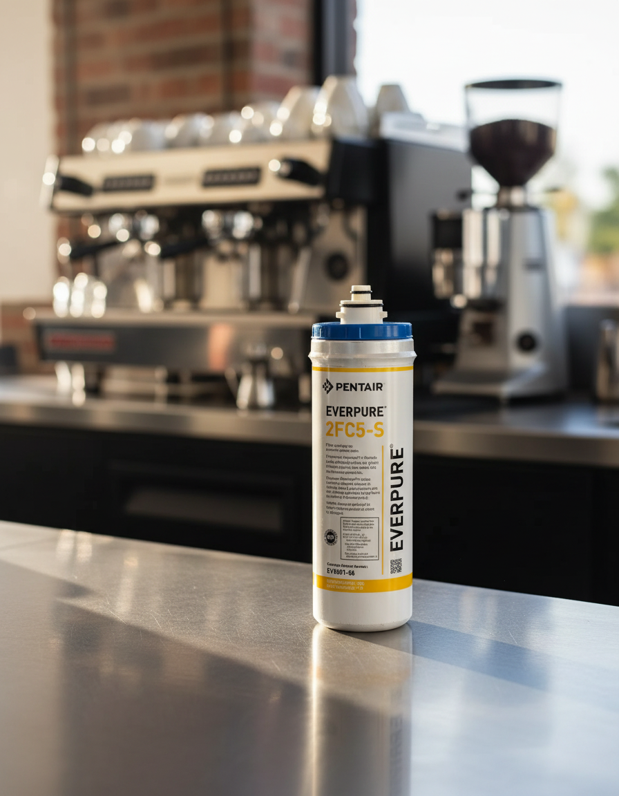 Pentair Everpure 2FC5-S in coffee shop setting