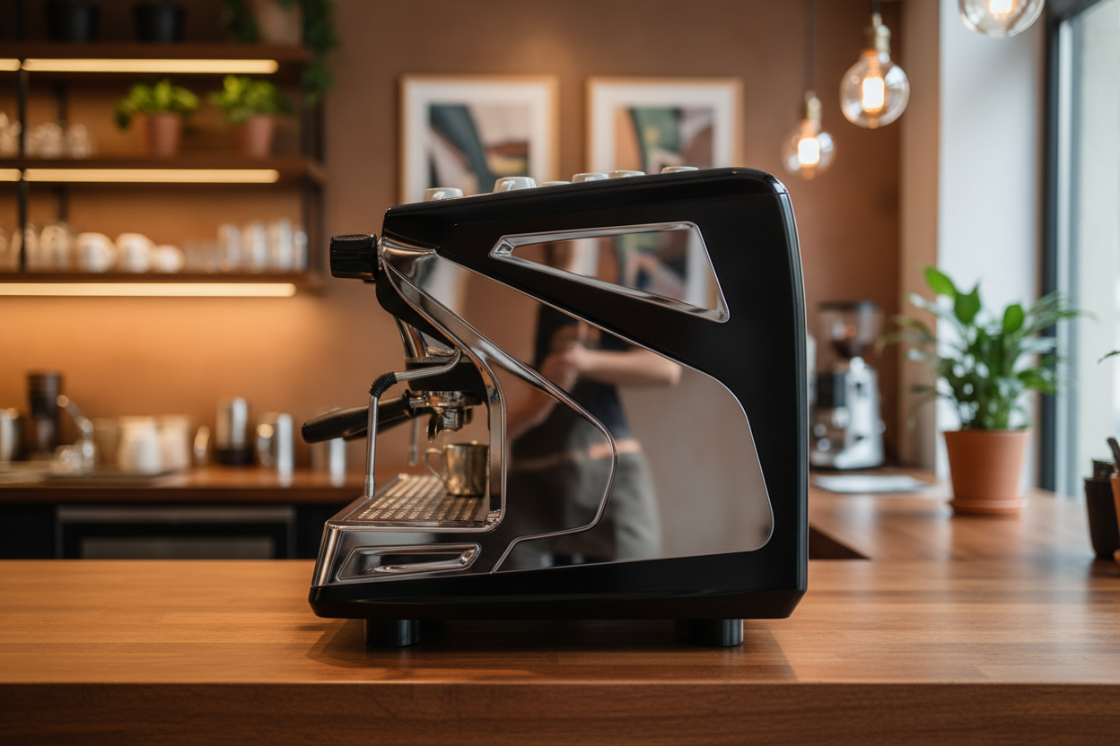 Rancilio Classe 7 - Side Profile in Café