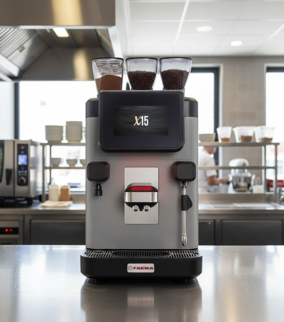 Faema X15 CS10 in Restaurant Setting