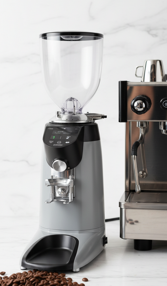 Compak E8 on Marble Counter